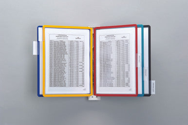 Durable VARIO Wall Reference System | 5 Panels | Letter Size | Assorted Colors