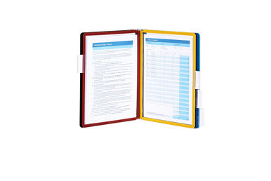 Durable VARIO Wall Reference System | 5 Panels | Letter Size | Assorted Colors