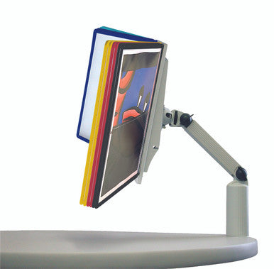 Durable SHERPA Desk Mounted Articulating Arm Reference System | 10 Panels | Assorted Colors