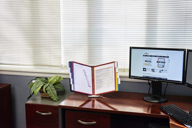 Durable INSTAVIEW 20 Desk Reference System | 10 Panels | Assorted Colors