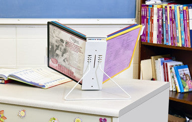 Durable INSTAVIEW 20 Desk Reference System | 10 Panels | Assorted Colors
