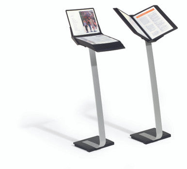 Durable SHERPA Stand Pro | Rotating Floor Stand | 10 Panels | Black