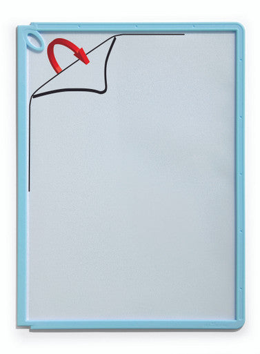 Durable SHERPA Style Antimicrobial Wall Reference System | 10 Panels | Light Blue