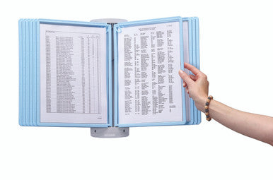 Durable SHERPA Style Antimicrobial Wall Reference System | 10 Panels | Light Blue