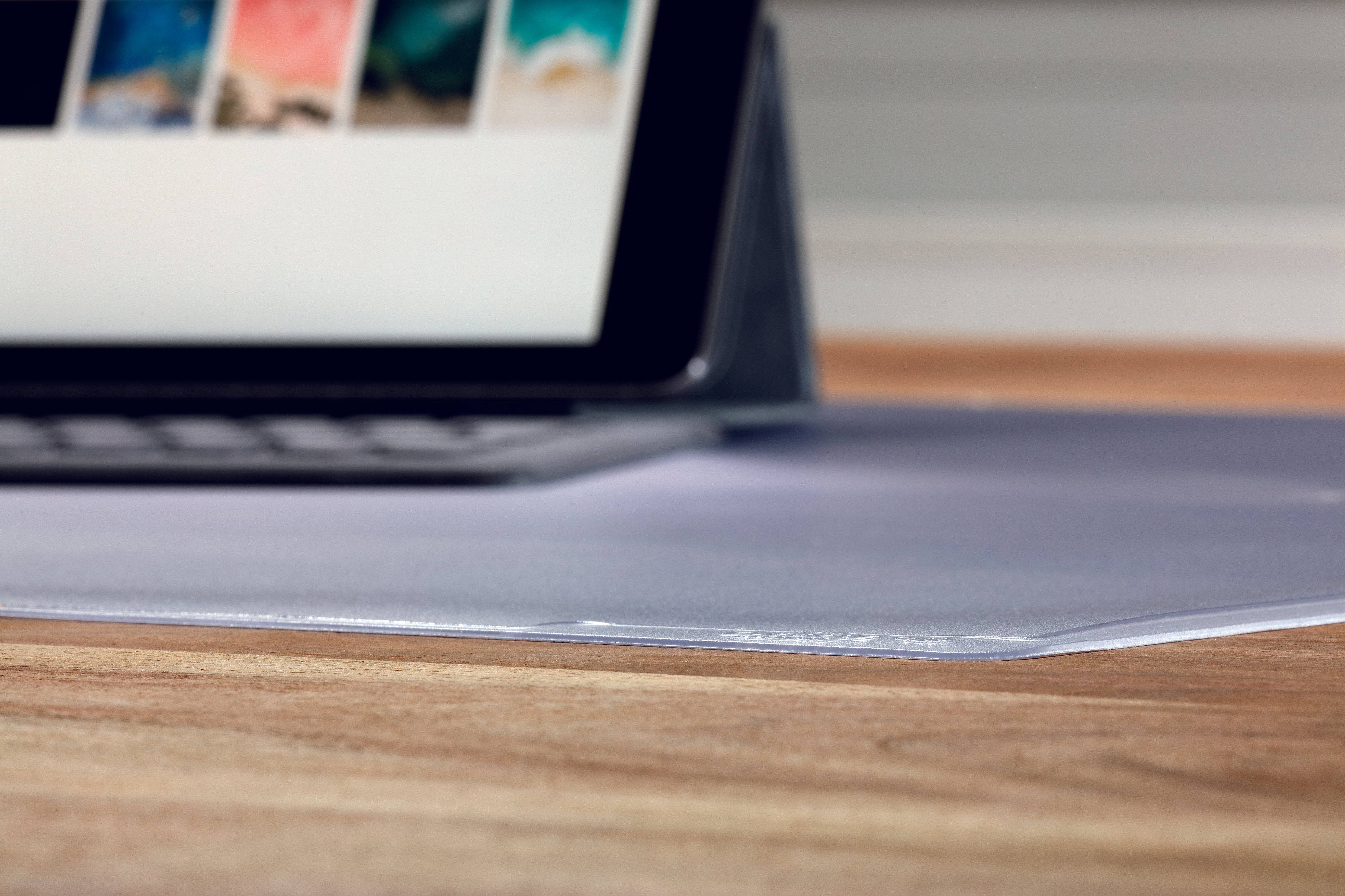 Durable DURAGLAS Clear Waterproof Non-Slip Desk Pad Protector Mat | 26" x 19" Inches | Pack of 5