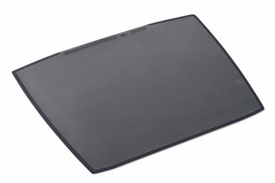 Durable Desk Pad with Transparent Overlay | 25.5" x 20.5"| Black | 5 Pack