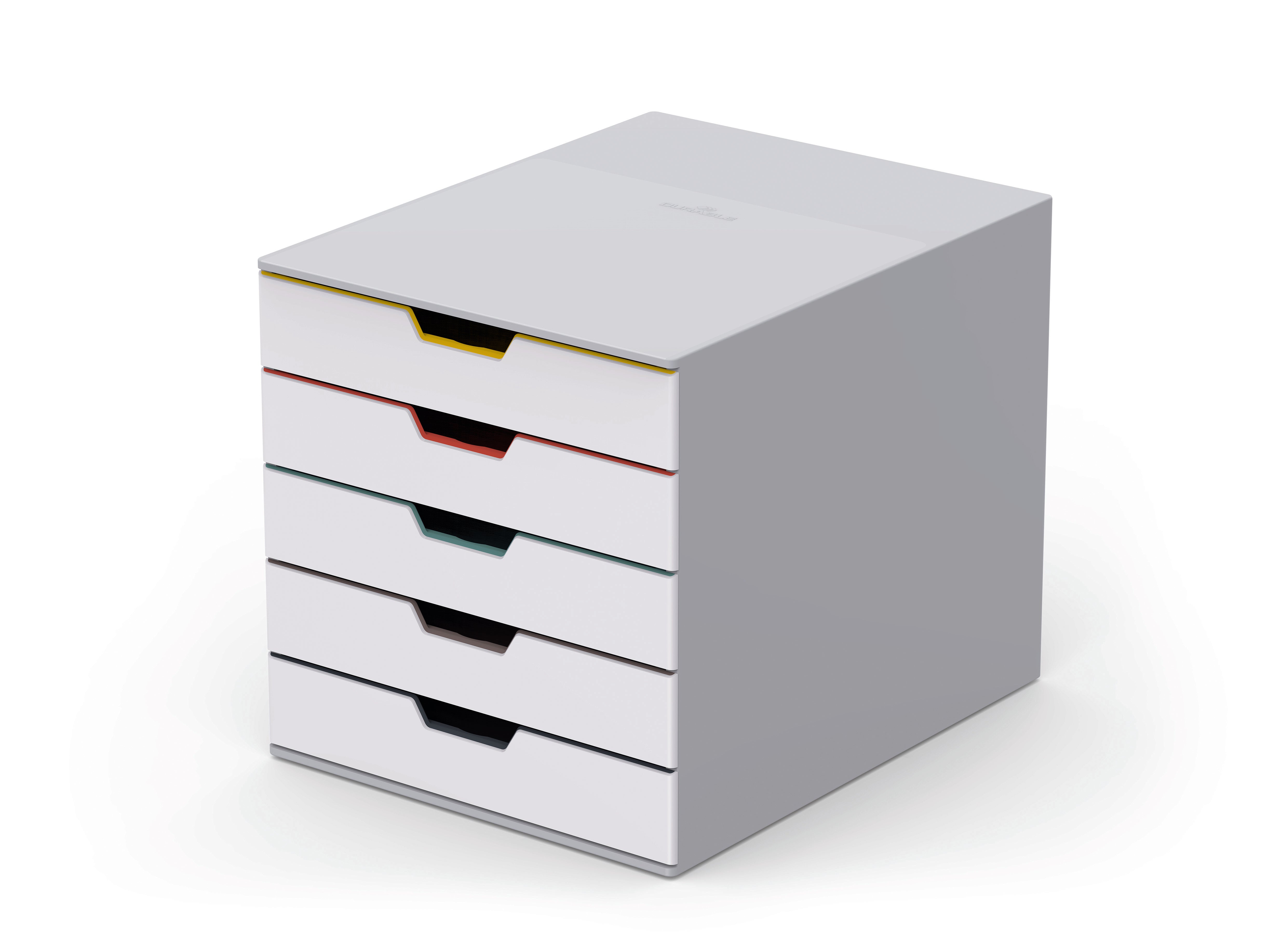 Durable VARICOLOR MIX Desktop Organizer 5 Drawer Color Coded Storage |