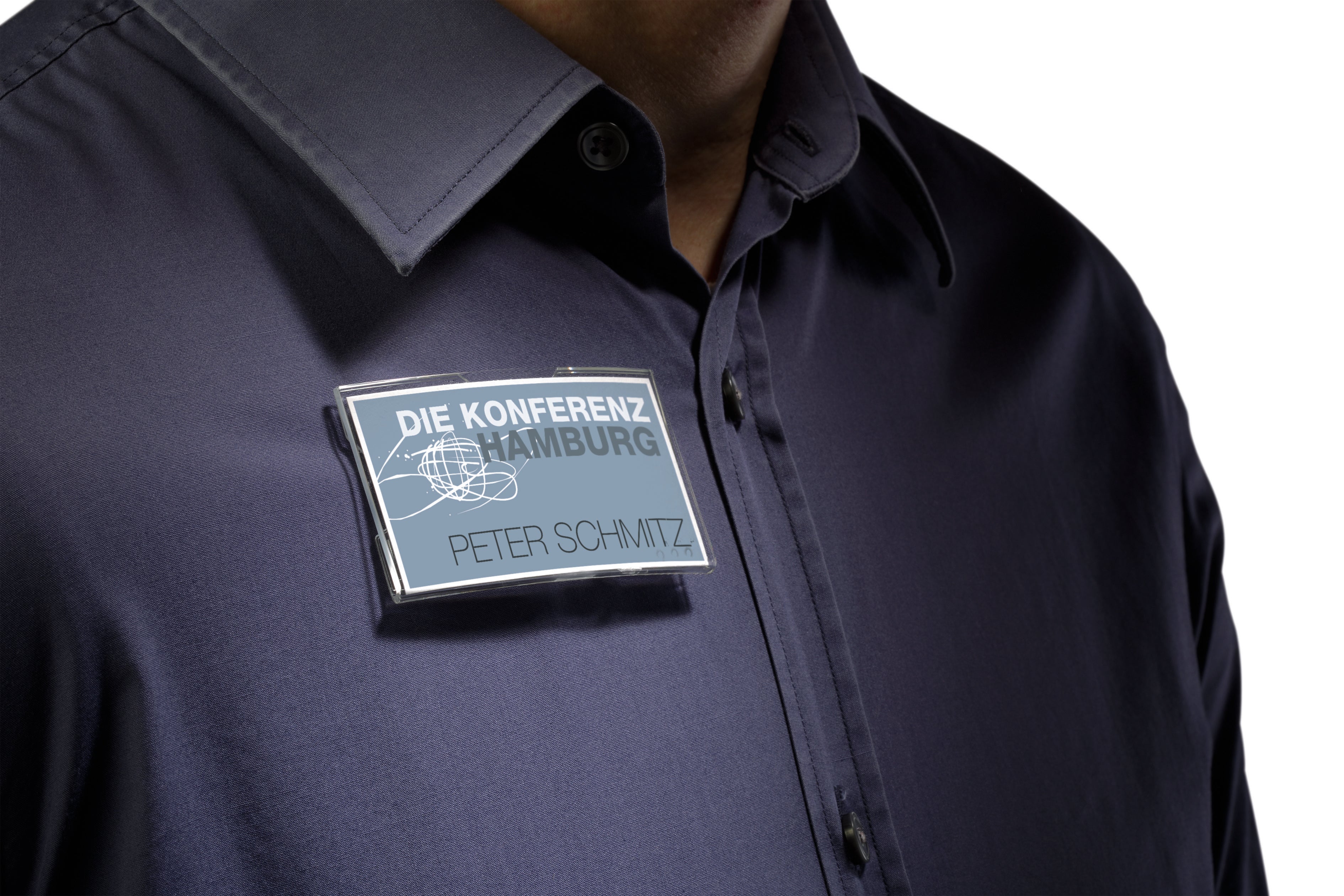 Durable CONVEX Magnetic Name Tag Badge Holders & Inserts | 25 Pack | 1.5" x 3" Inches