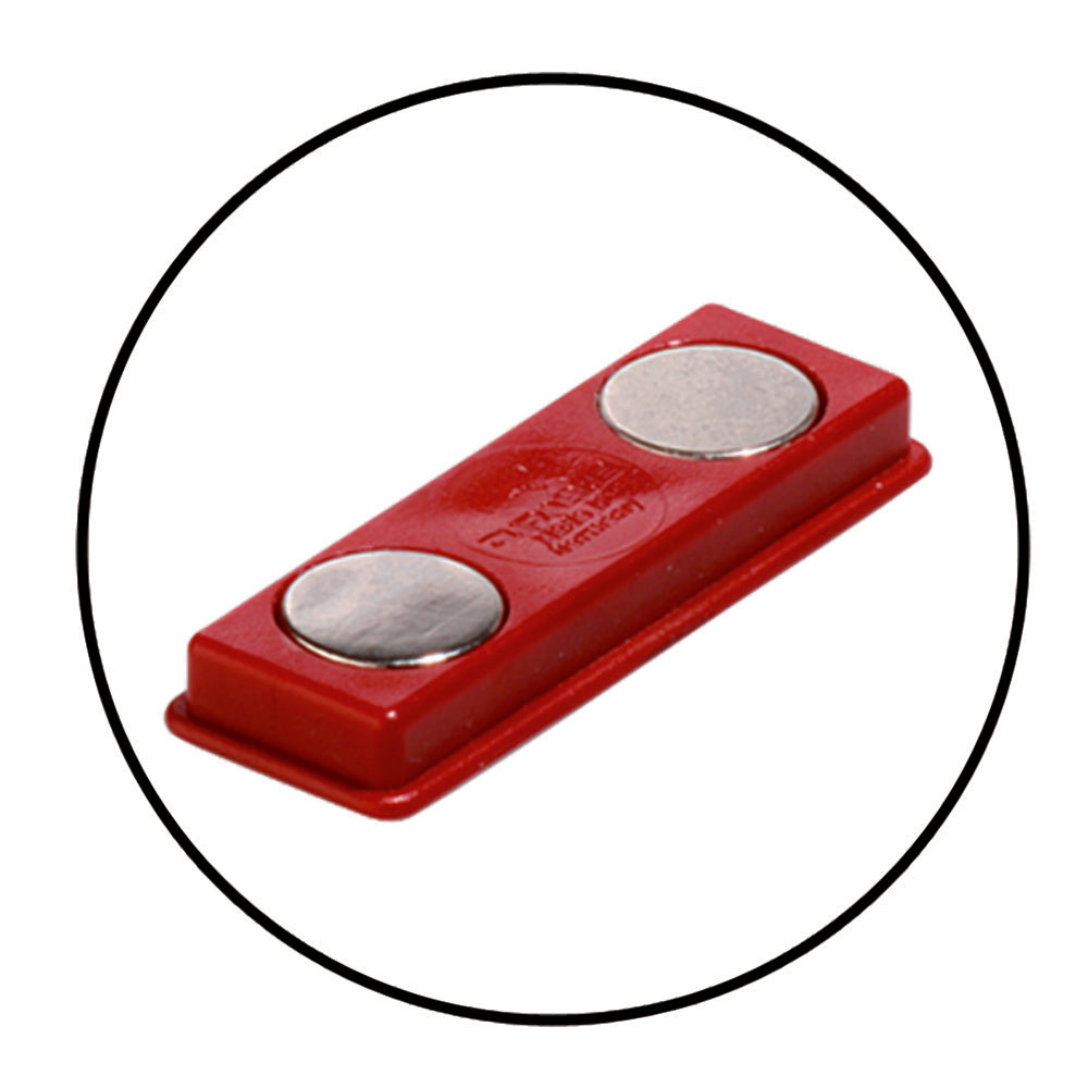 Durable CLICK FOLD Magnet Name Tag Badge Holders & Inserts | 10 Pack | 2.25" x 3.5" Inches