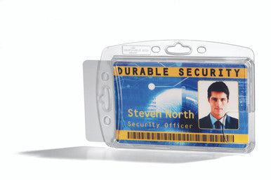 Durable Dual Shell-Style ID Card Holder with Lanyard | 10 Box
