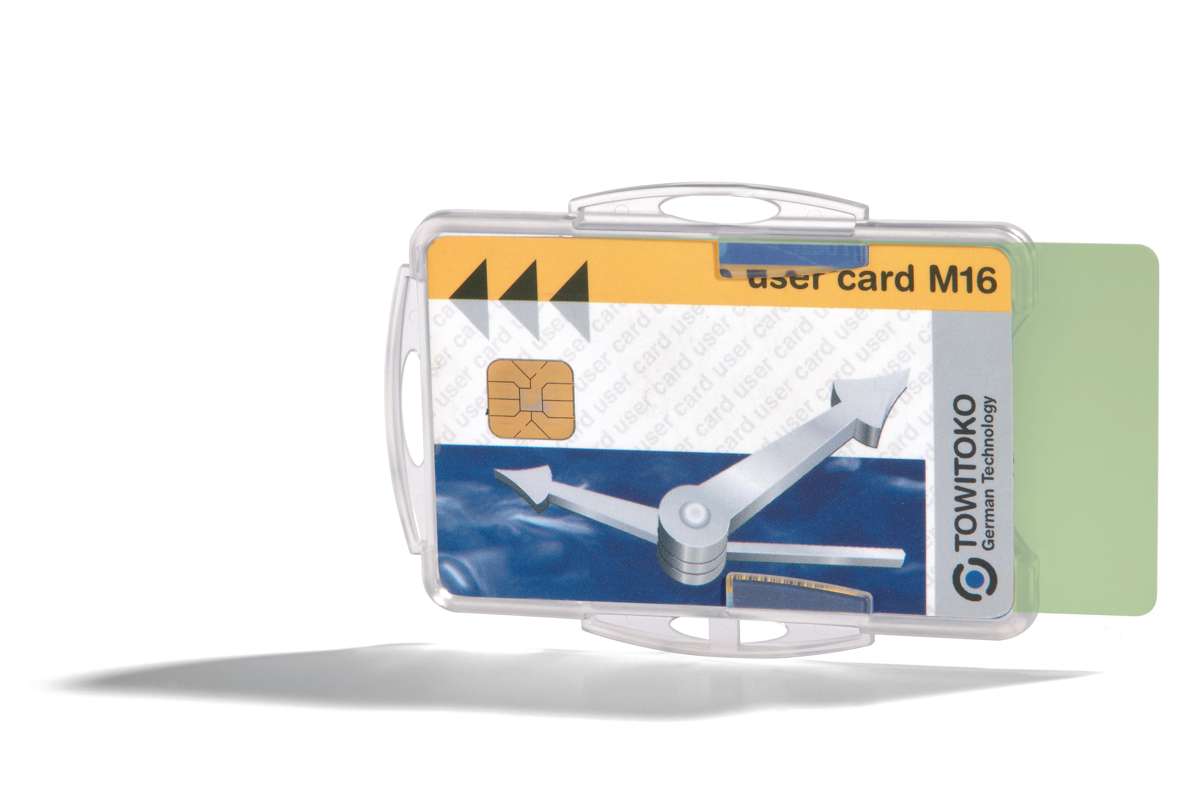 Durable DUO 2 Card Security Pass ID Badge Holders for Lanyards | 10 Pack | Clear