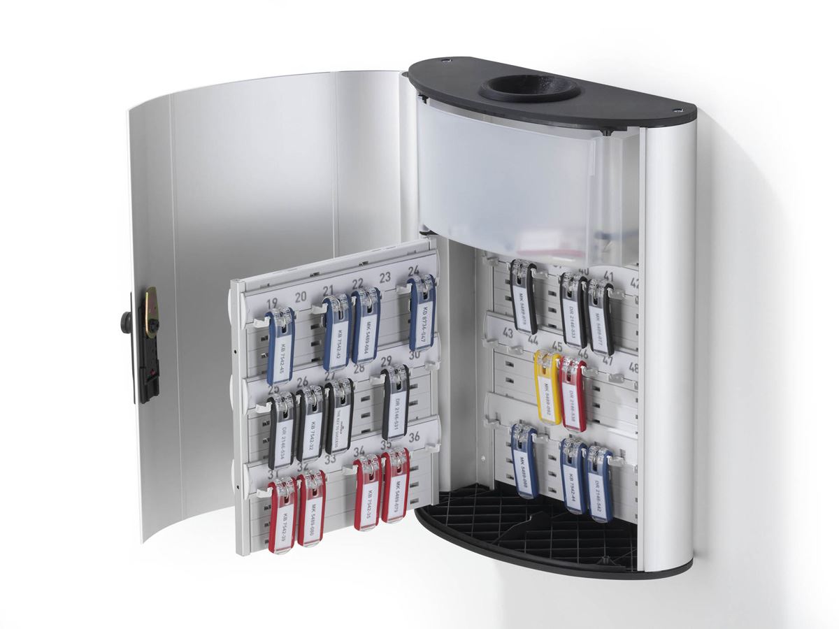 Durable Key Safe Plus Lock Box Drop Slot | Holds 54 Keys | Includes 6 Key Clips