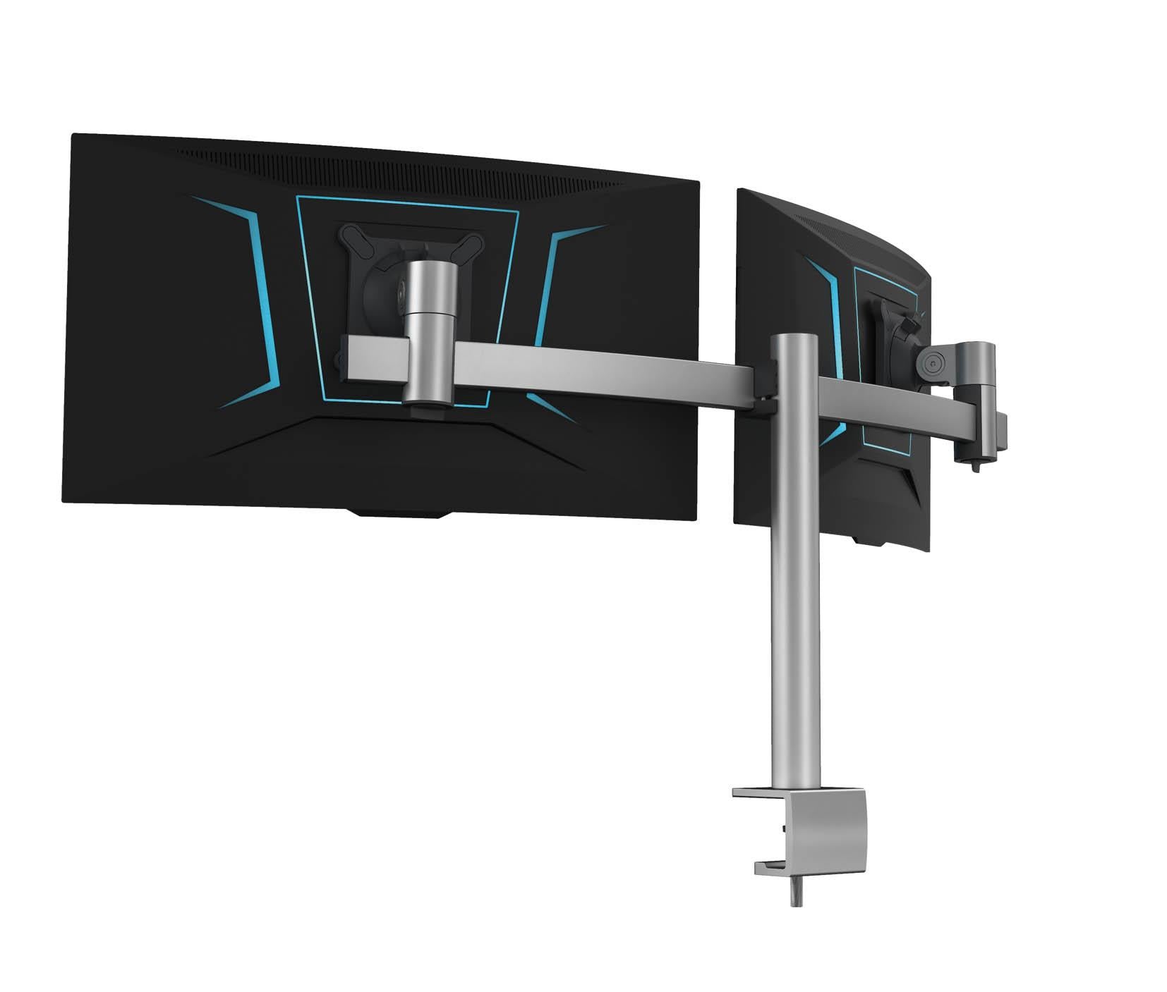 Durable Monitor Mount PRO for 2 Screens | Desk Clamp Attachment