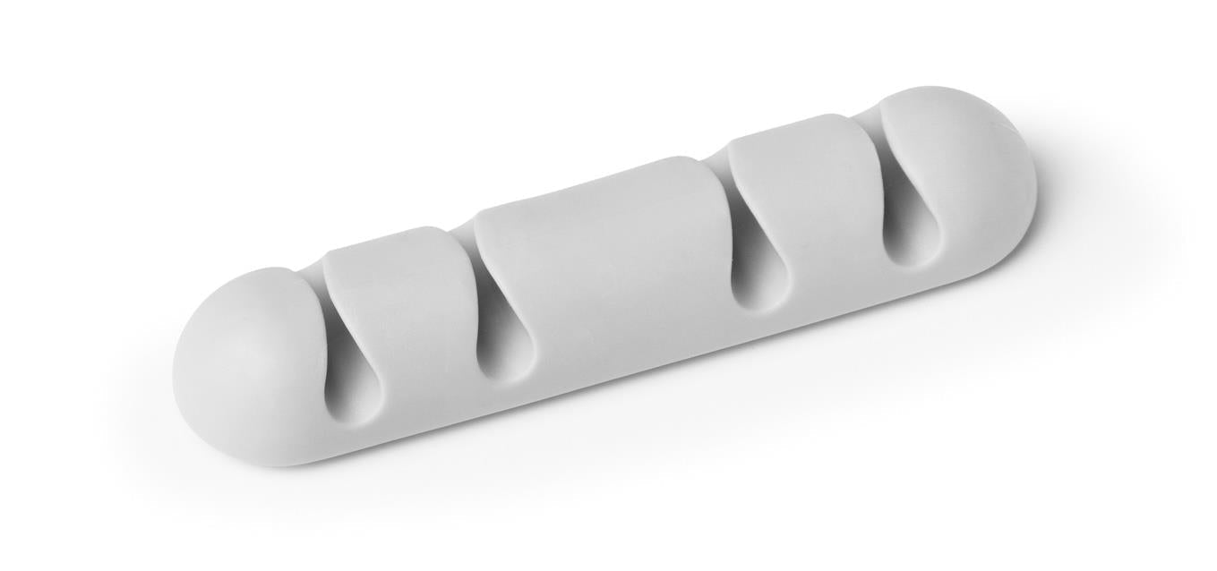 Durable CAVOLINE Cable Management 4 Desk Tidy Clips | 2 Pack | Gray