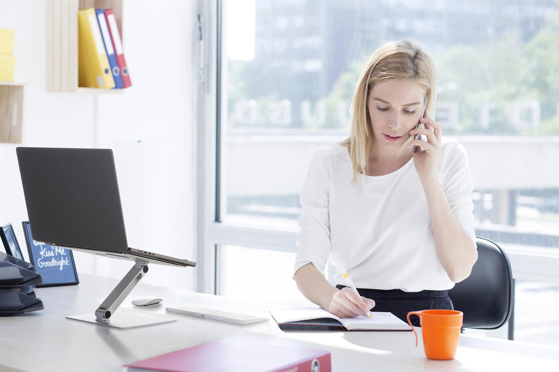 Durable Premium Aluminum Laptop Stand Rise | Contemporary Desktop Stand