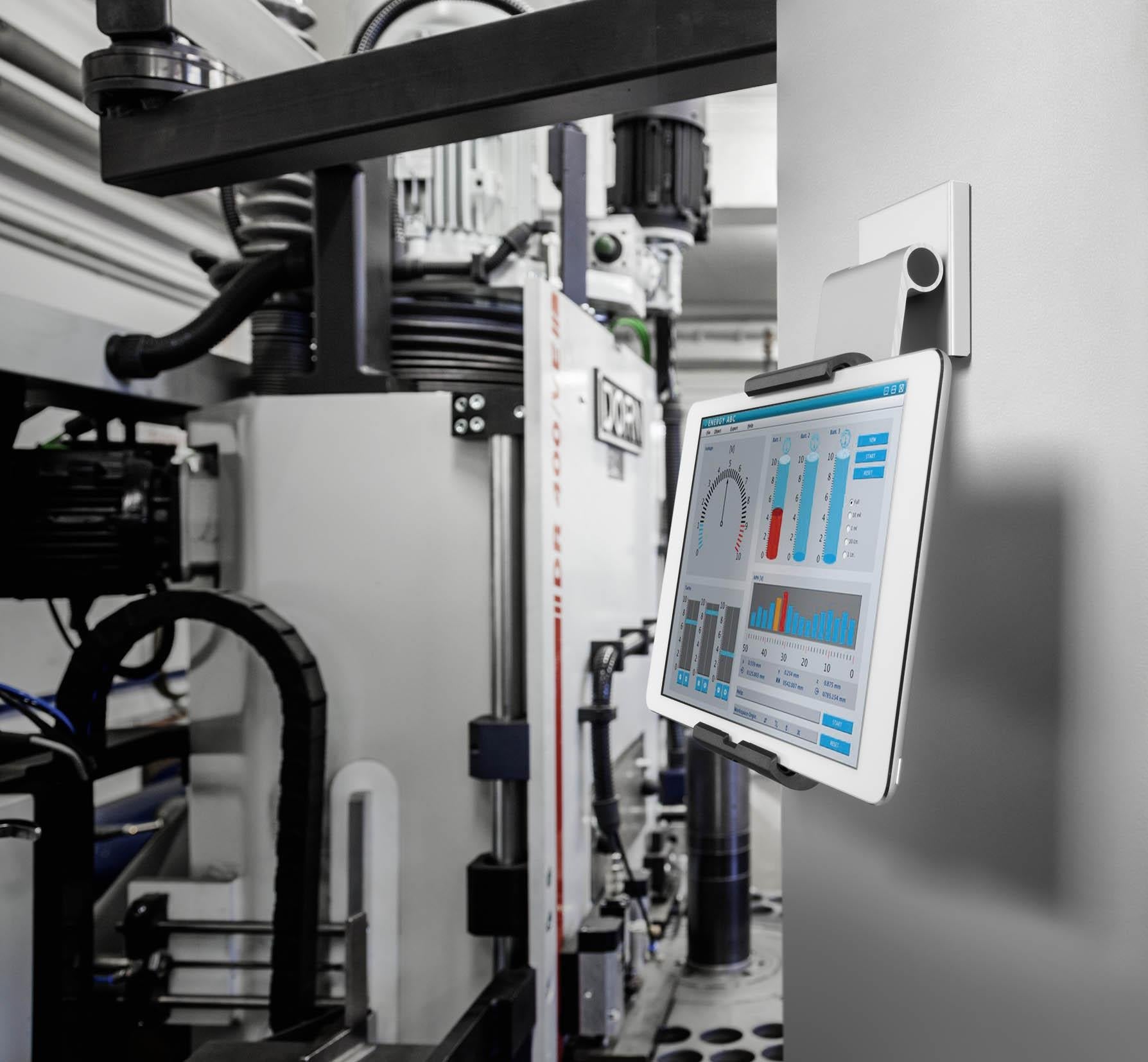 Durable Aluminum Tablet Holder iPad Wall Arm Mount | Lockable & Rotatable