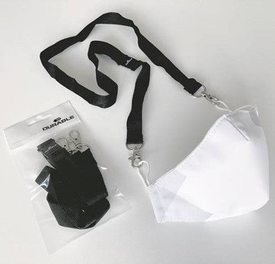 Durable Face Mask Lanyard | Black | 10 Box