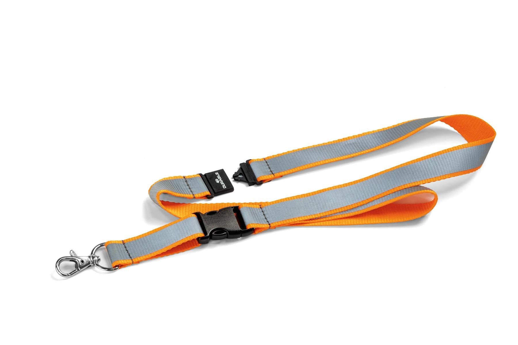 Durable Reflective Detachable Neck Lanyards with Clip and Safety Release | Orange