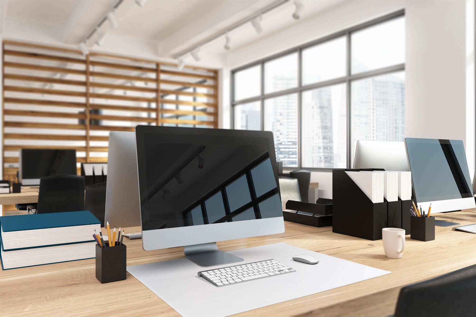 Durable Clear Waterproof Non-Slip Desk Pad Table Protector Mat | 26" x 19" Inches | Pack of 5