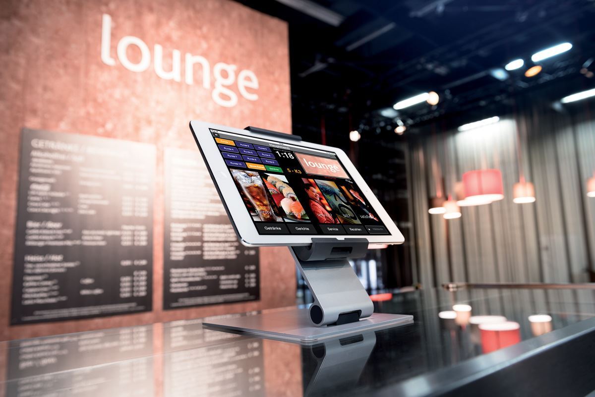 Durable Aluminum Foldable Tablet Holder iPad Desk Stand | Lockable & Rotatable