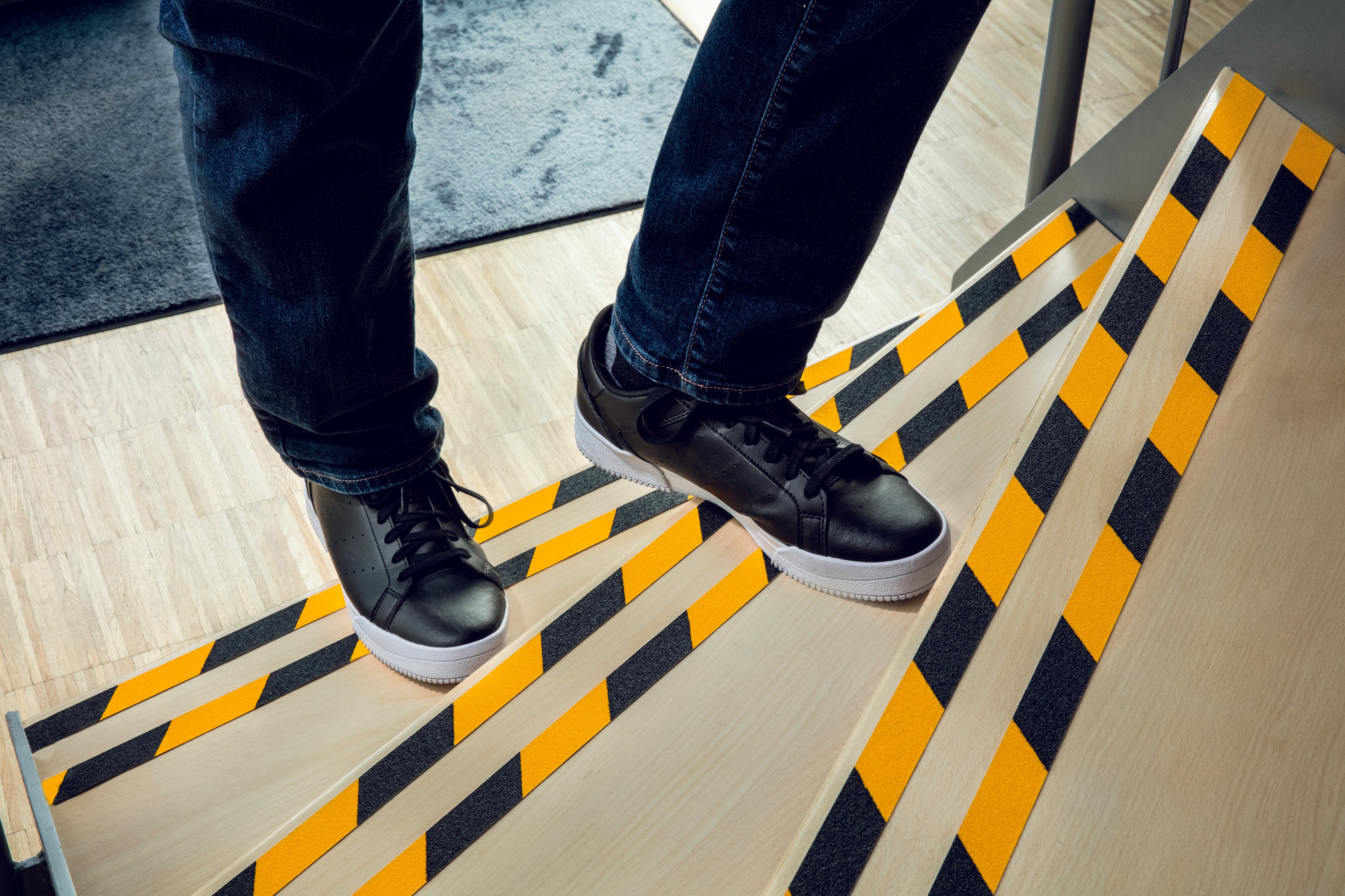 Durable DURALINE GRIP Strong Anti Slip Hazard Warning Floor Tape | 0.98" x 50ft