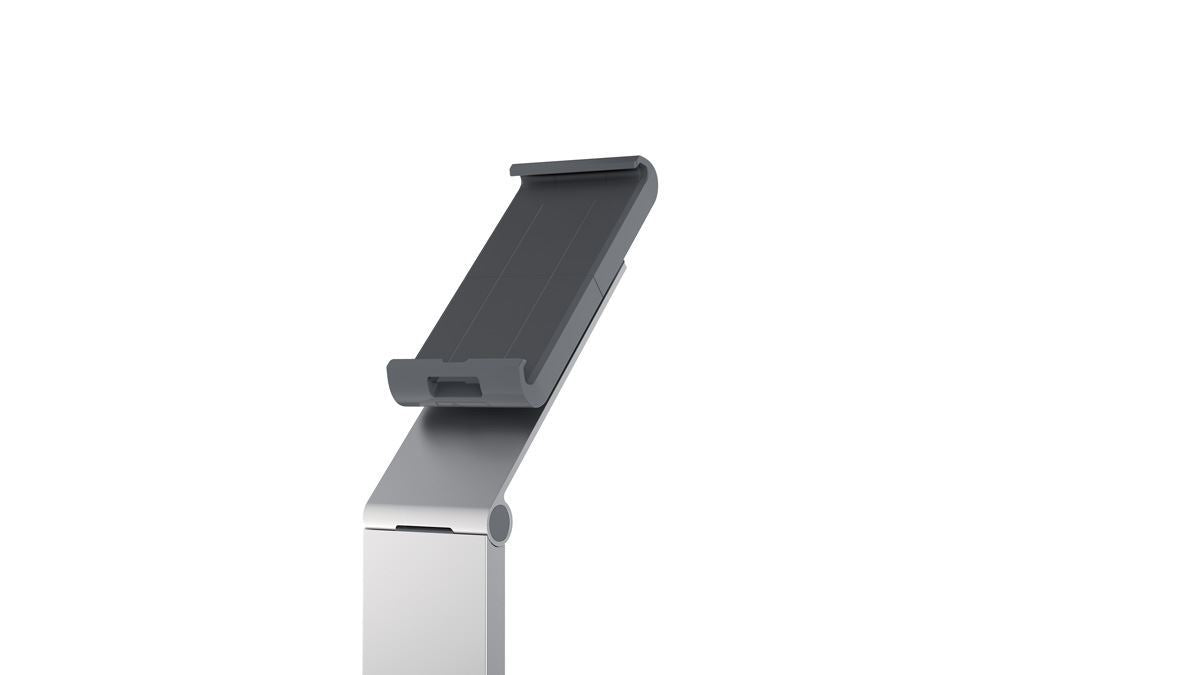 Durable Aluminum Tablet Holder iPad Floor Exhibition Stand | Rotates & Locks