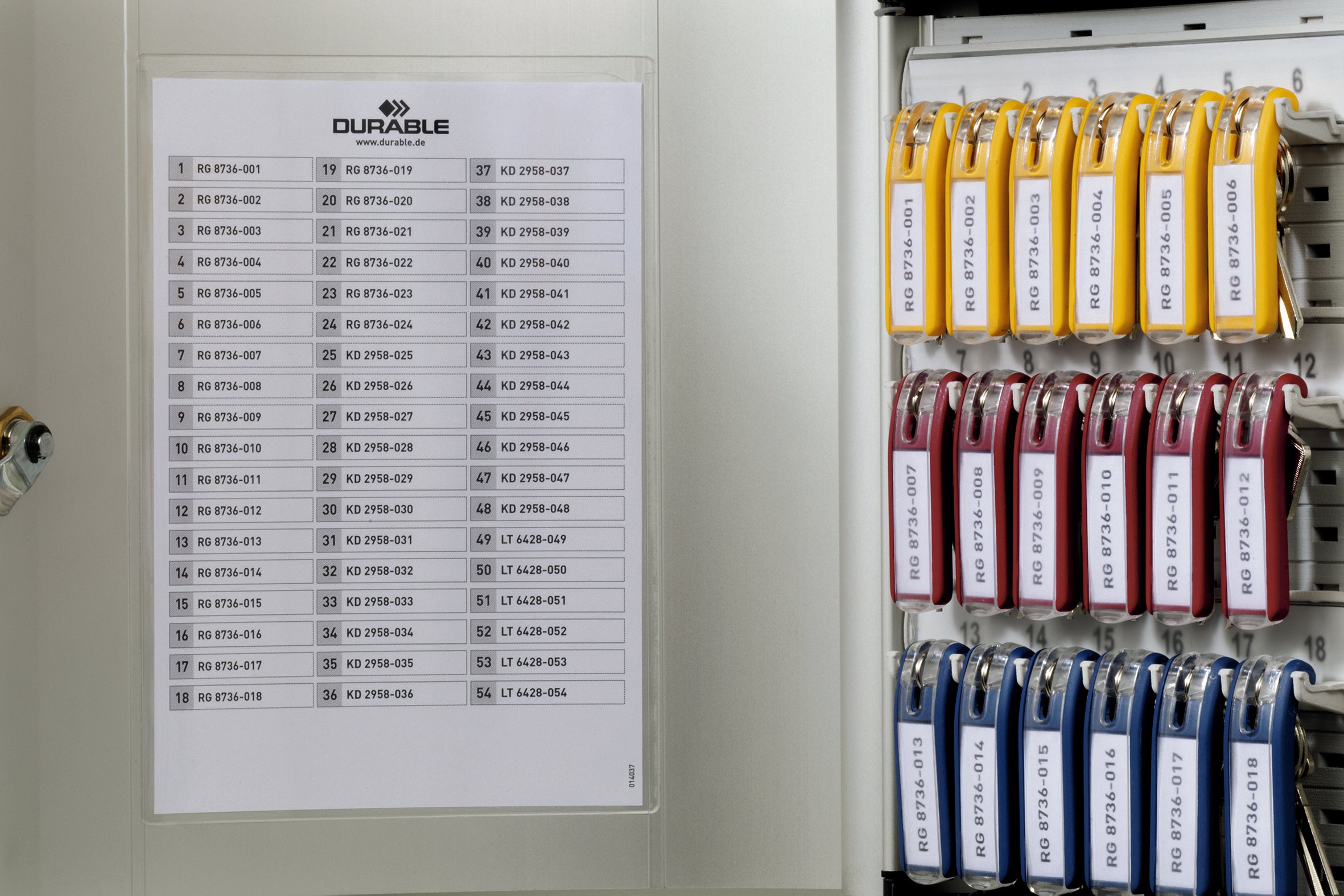 Durable Key Safe 18 Lock Box | Holds 18 Keys | Includes 6 Key Clips