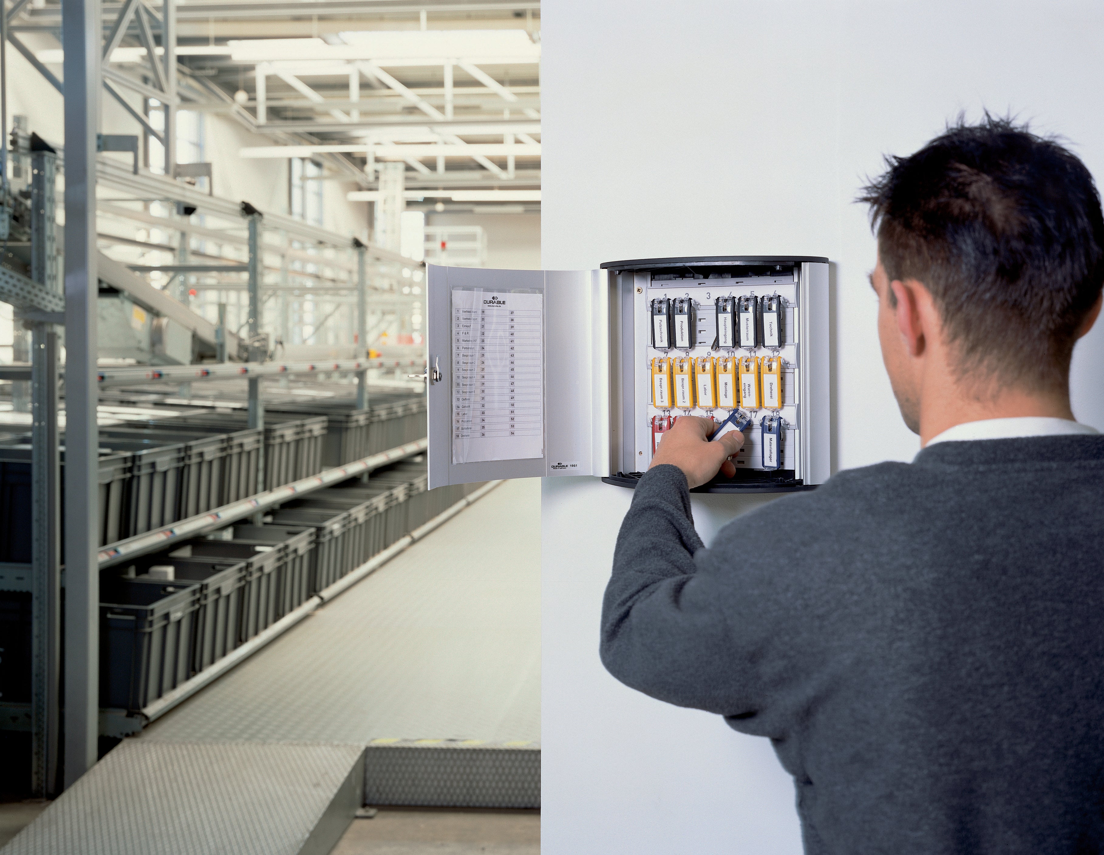 Durable Key Safe 18 Lock Box | Holds 18 Keys | Includes 6 Key Clips