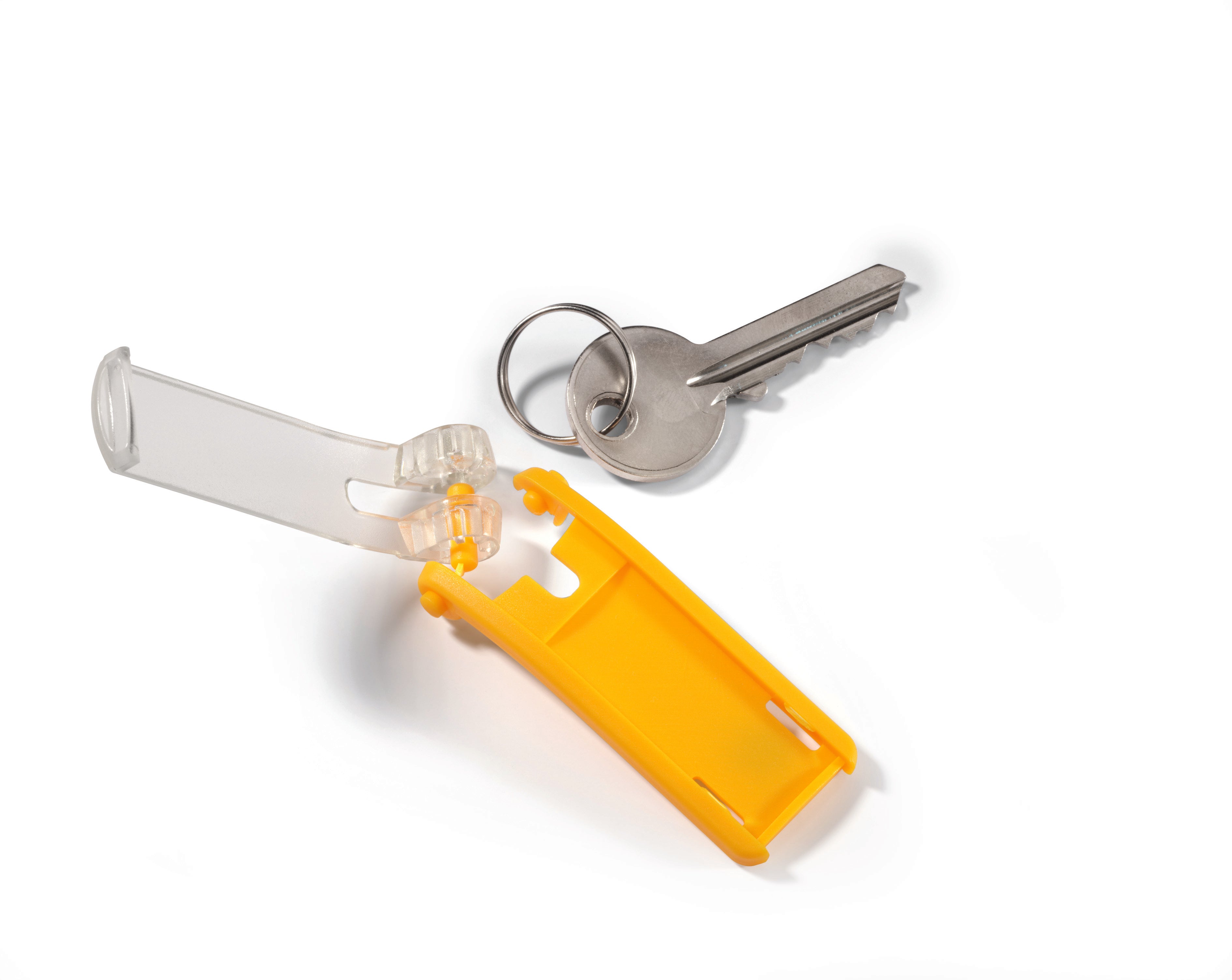 Durable Key Tags Organizational Label Hooks | 6 Pack | Yellow