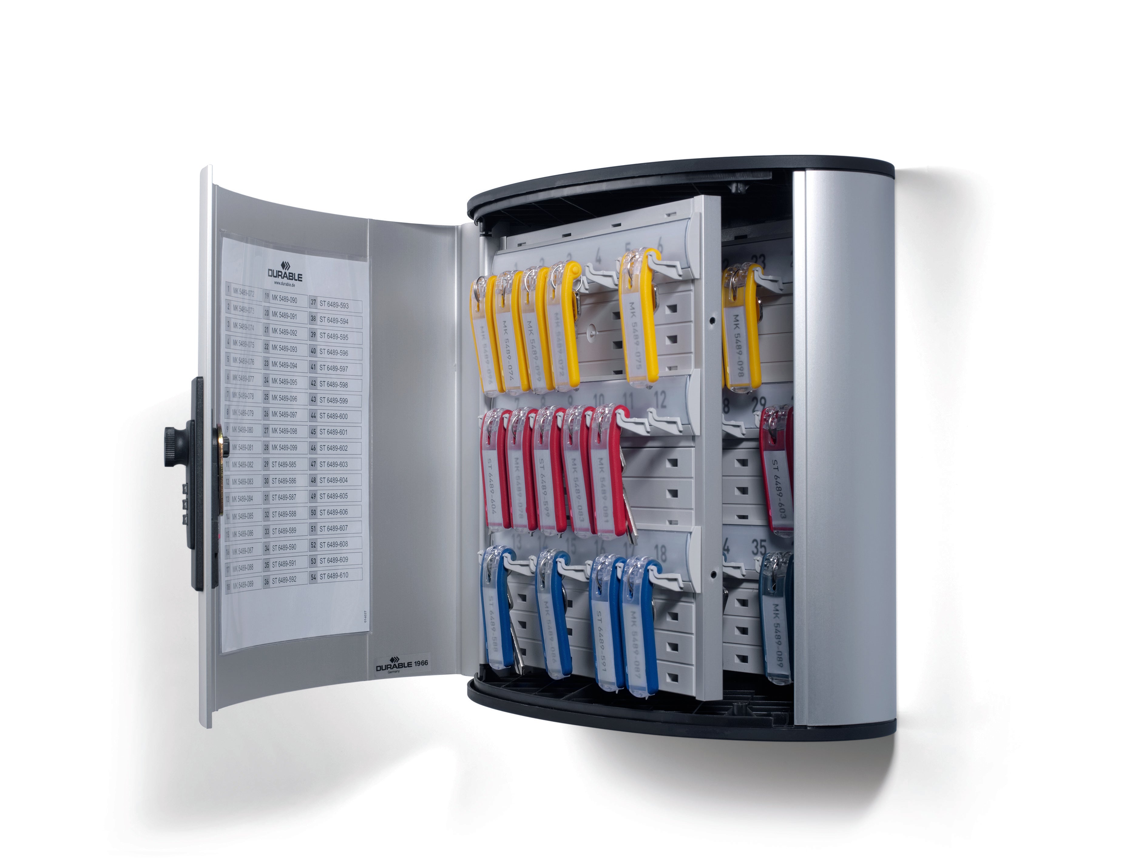 Durable Key Safe 36 Combination Lock Box | Holds 36 Keys | Includes 6 Key Clips