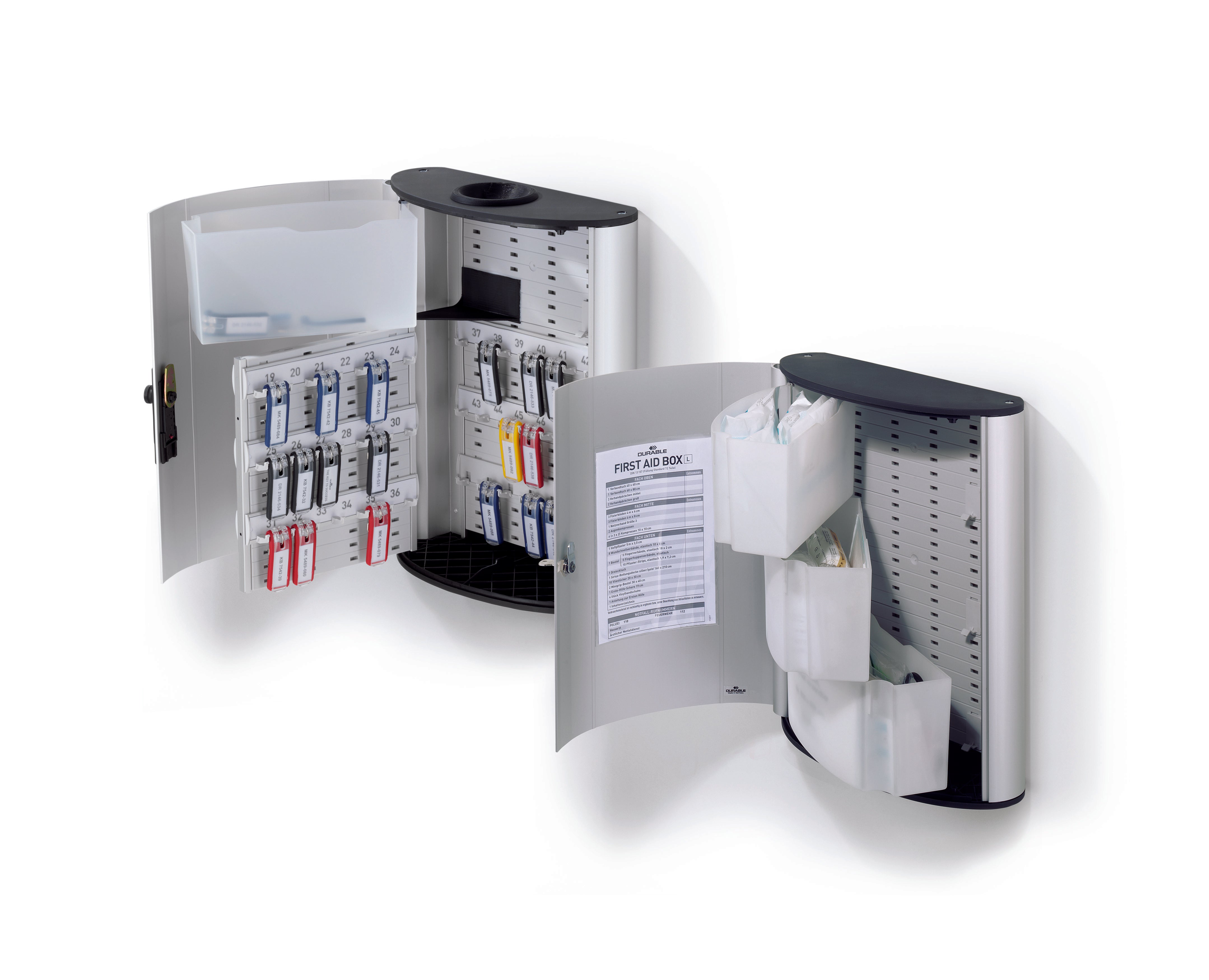 Durable Key Safe Plus Lock Box Drop Slot | Holds 54 Keys | Includes 6 Key Clips