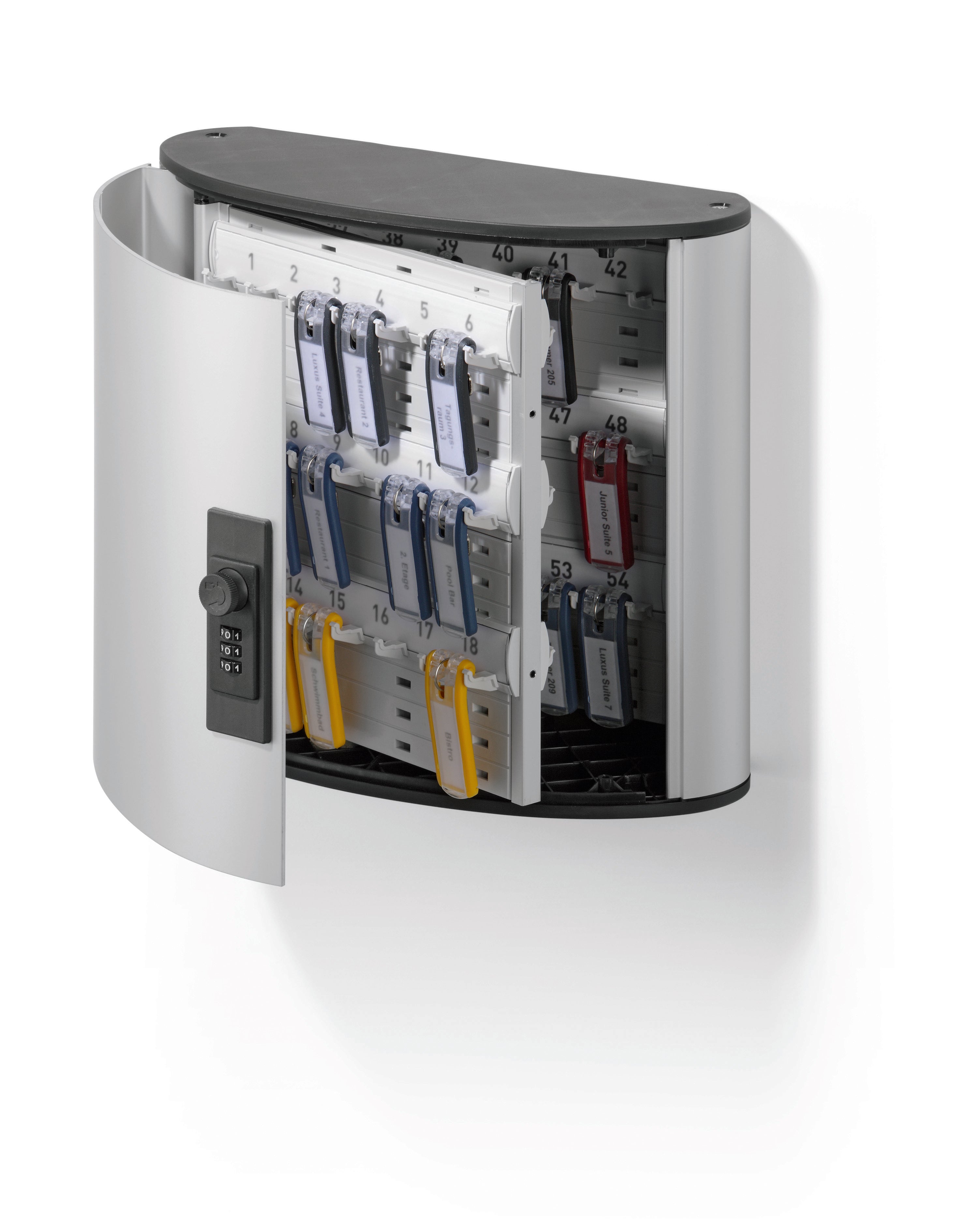 Durable Key Safe 54 Combination Lock Box | Holds 54 Keys | Includes 6 Key Clips