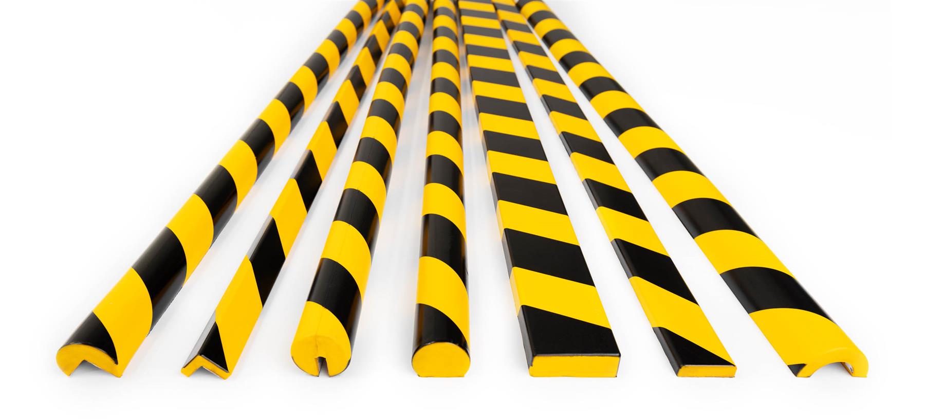 Durable Adhesive Warning Surface Impact Protection Profiles S32R | 1 Meter | Pack of 5