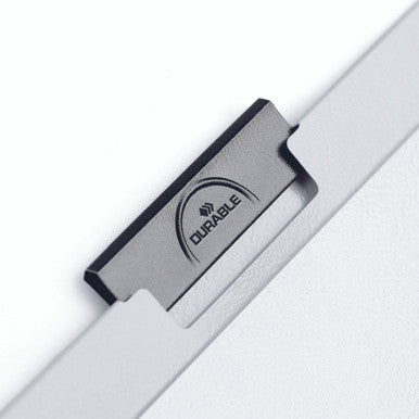 Durable DURACLIP Report Cover | Letter Size | 30 Sheet Capacity | White | 25 Box