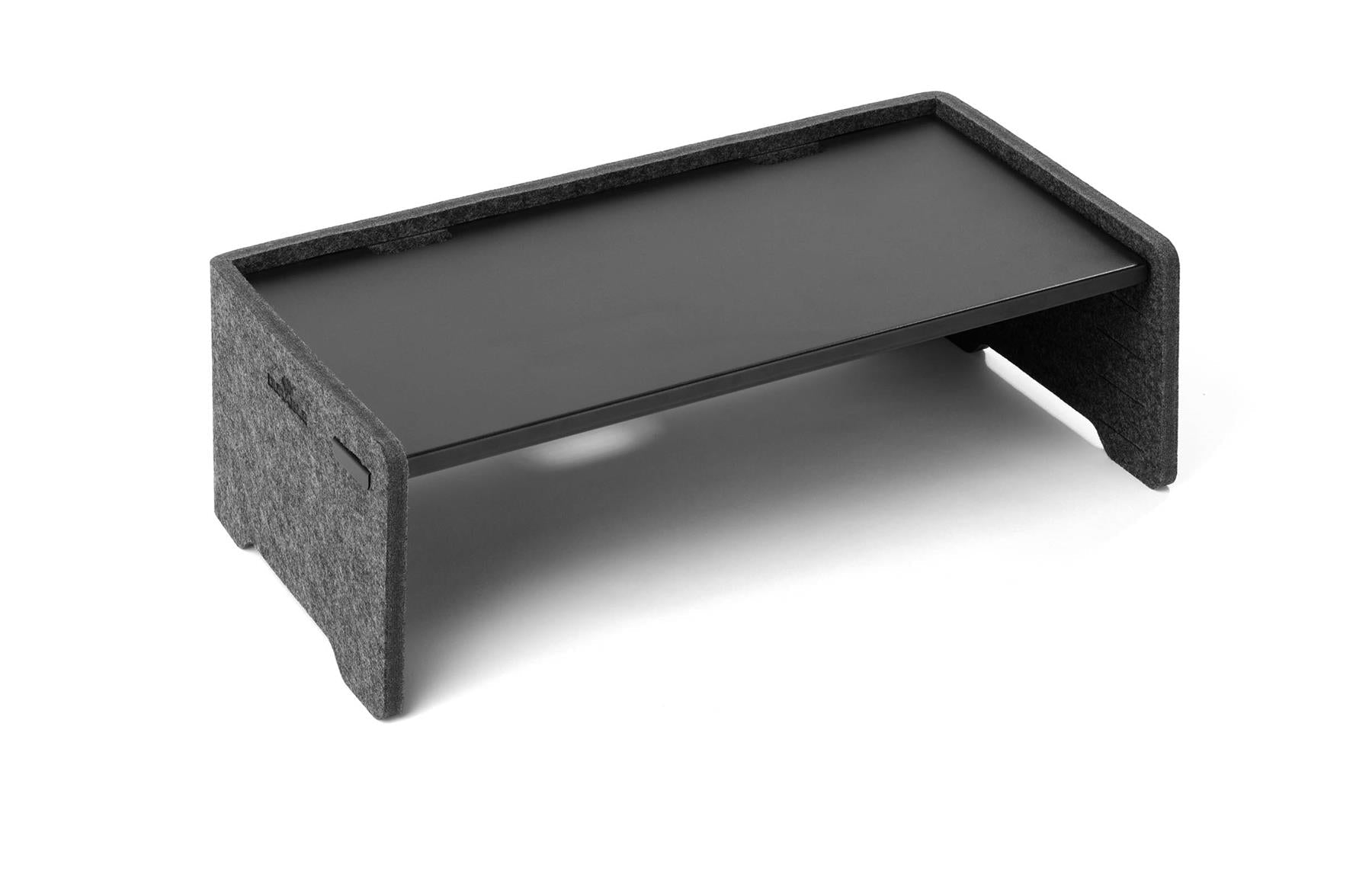 Durable EFFECT Premium Felt Monitor Riser Laptop Stand | Height-Adjustable Shelf