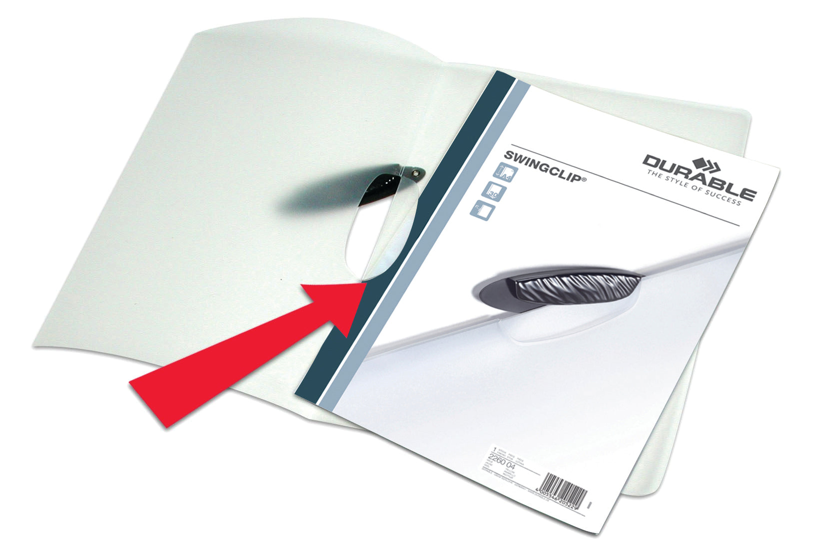 Durable SWINGCLIP Report Cover | Letter Size | 30 Sheet Capacity | Dark Blue Clip | 25 Box