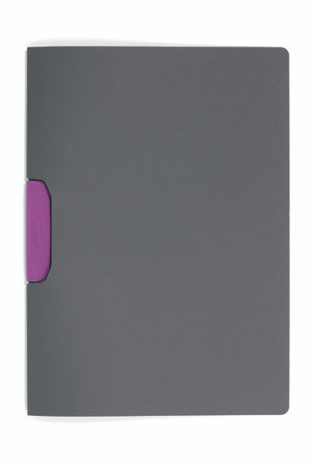 Durable SWINGCLIP Report Cover | Letter Size | 30 Sheet Capacity | Charcoal Clip | 5 Pack