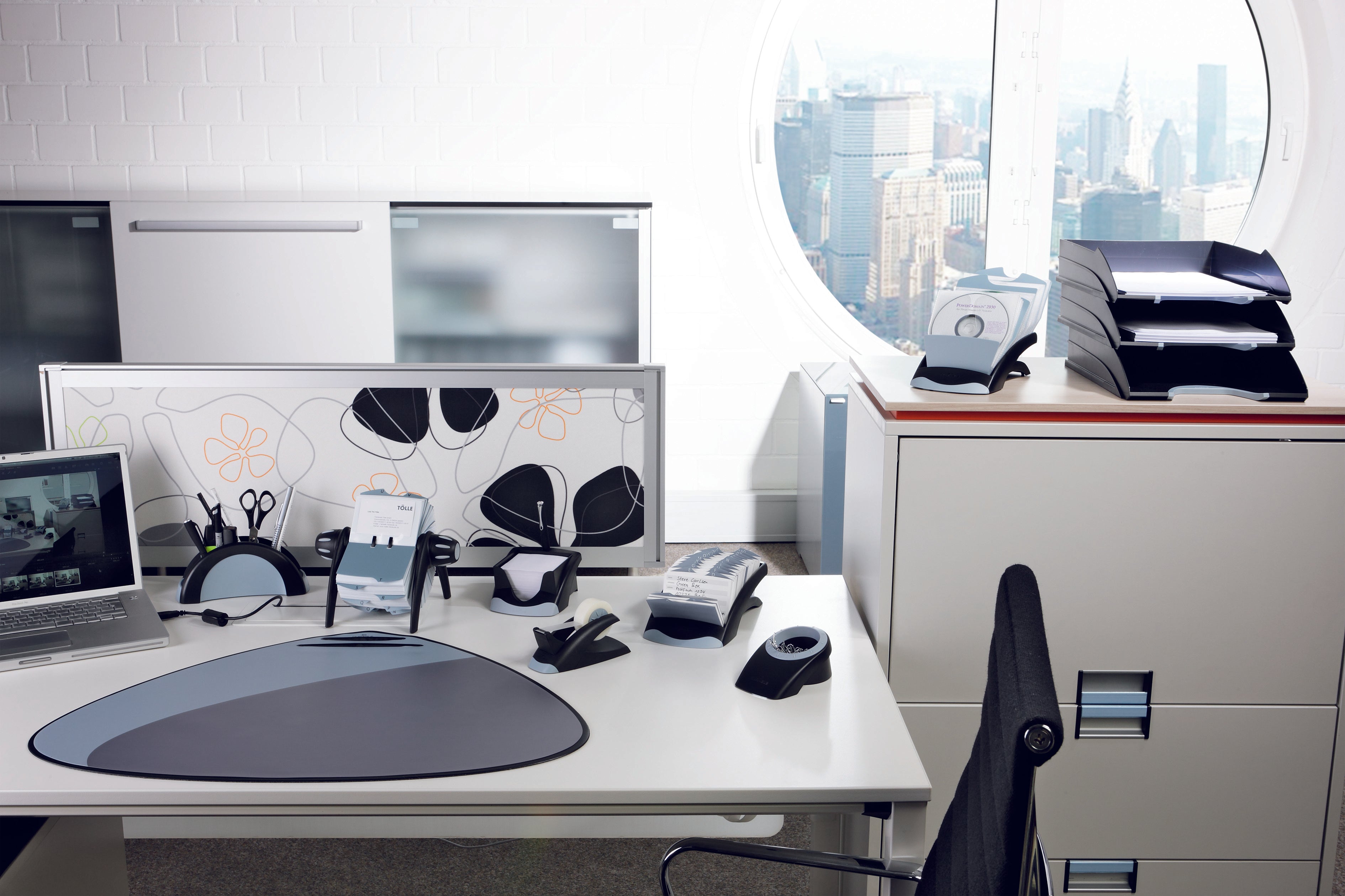 Durable VISIFIX 200 Card Business Card Holder File | Pockets & A-Z Index | Black