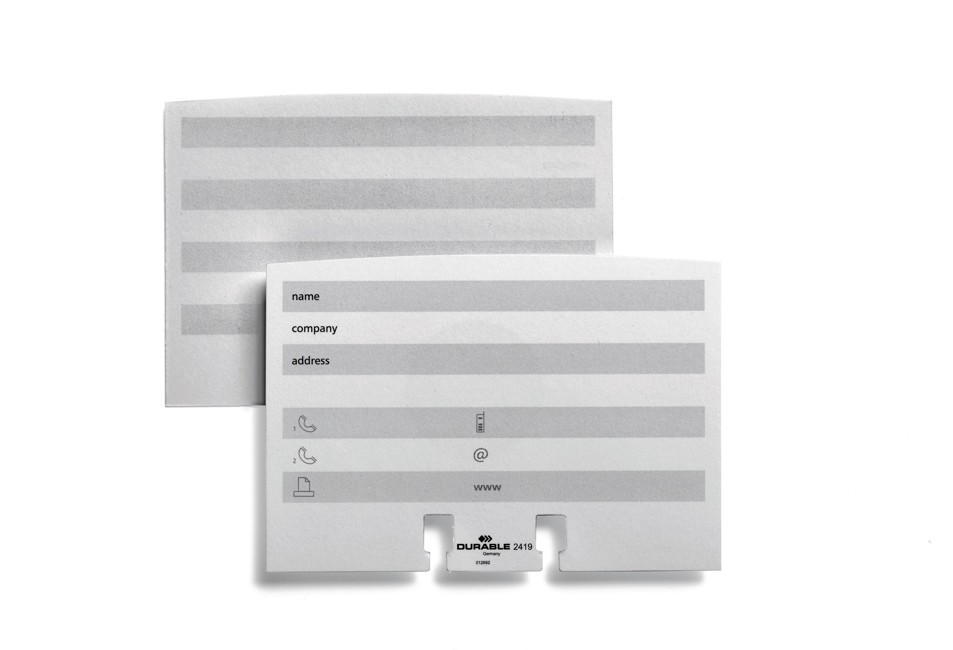 Durable TELINDEX Rotary Address Card Holder File | 500 Cards & A-Z Index | Black