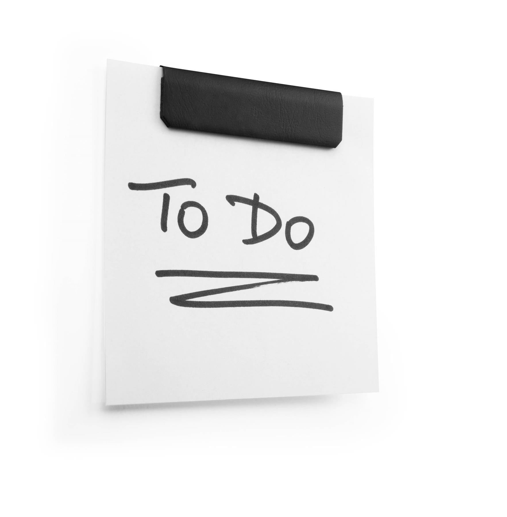 Durable DURAFIX Adhesive Backing Magnetic Notes Clips | 5 Pack | 2.36" | Black