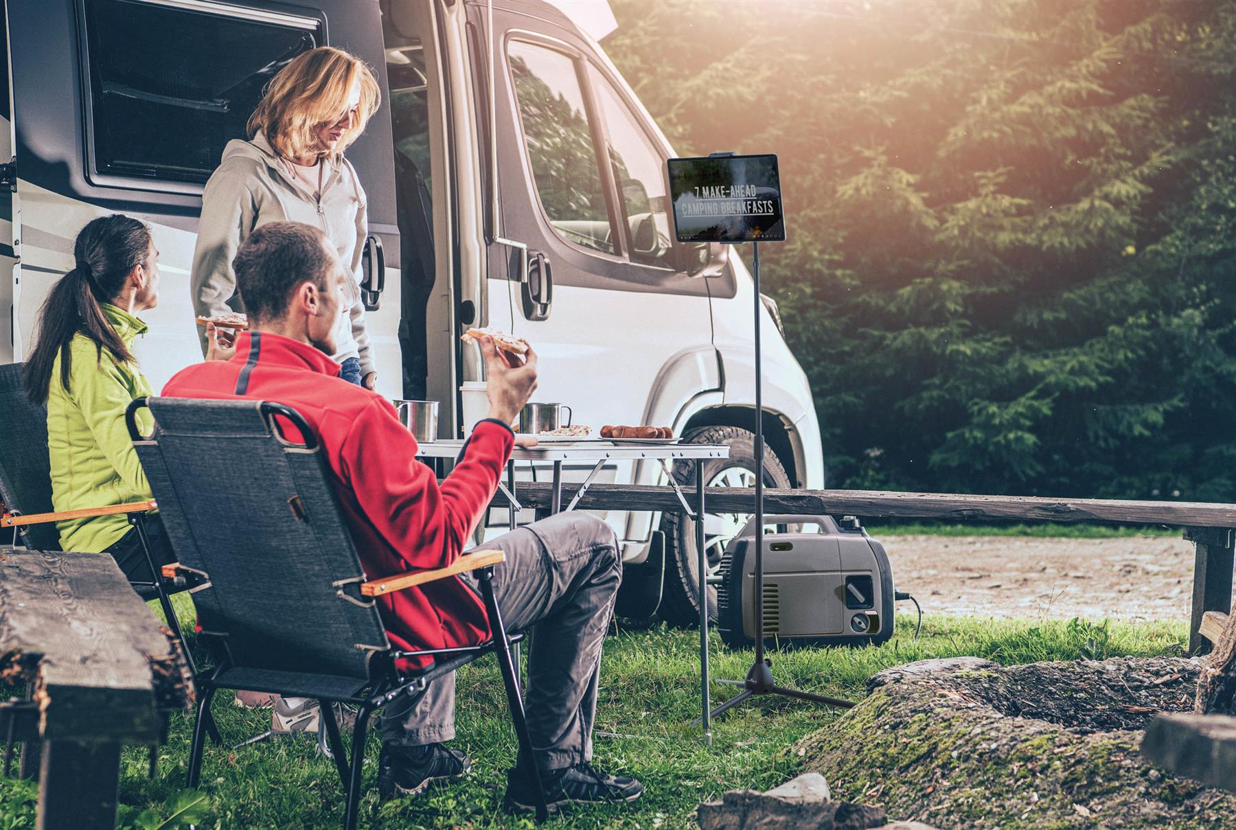 Durable TWIST 360 Gooseneck Tablet and Phone Holder iPad Tripod Stand | Black