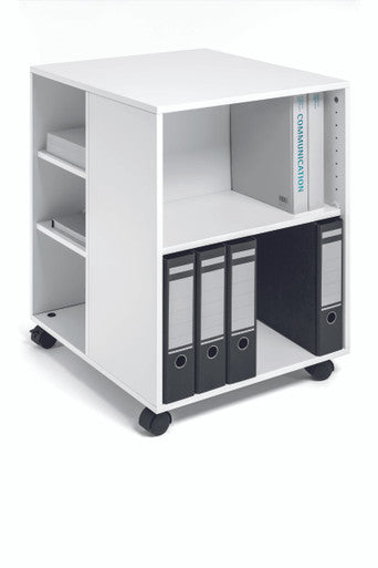Durable Multi Function Trolley | Open Shelving | White