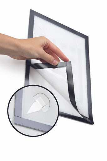 Durable DURAFRAME Wallpaper Sign Holder | Letter 8.5" x 11" | Black