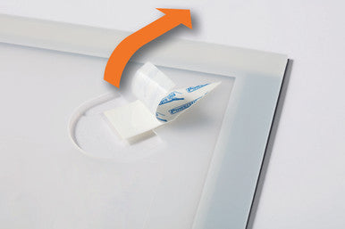 Durable DURAFRAME Wallpaper Sign Holder | Letter 8.5" x 11" | Silver