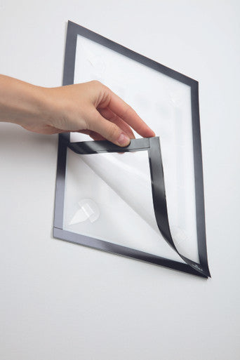 Durable DURAFRAME Wallpaper Sign Holder | Letter 8.5" x 11" | Silver