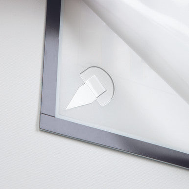 Durable DURAFRAME Wallpaper Sign Holder | Letter 8.5" x 11" | Silver