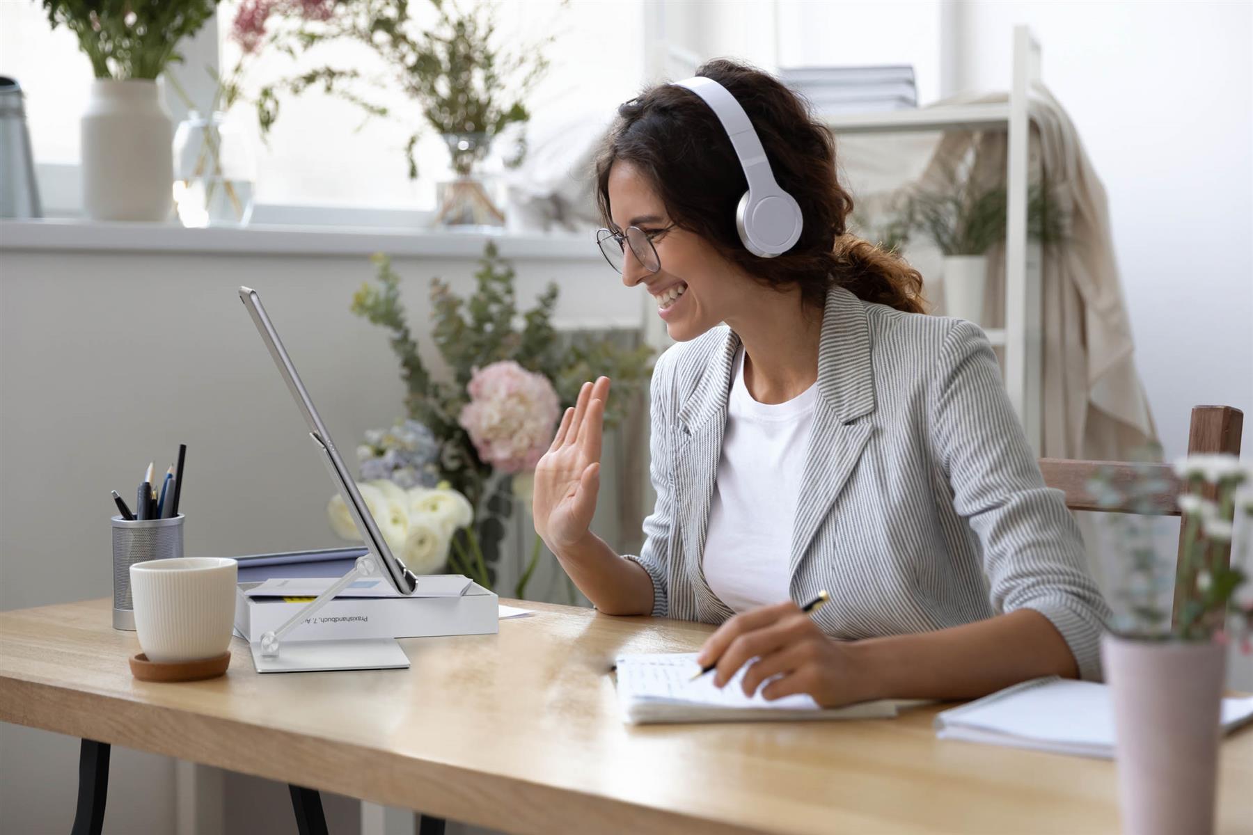 Durable Premium Aluminum Tablet Holder Rise Desk Stand | Foldable