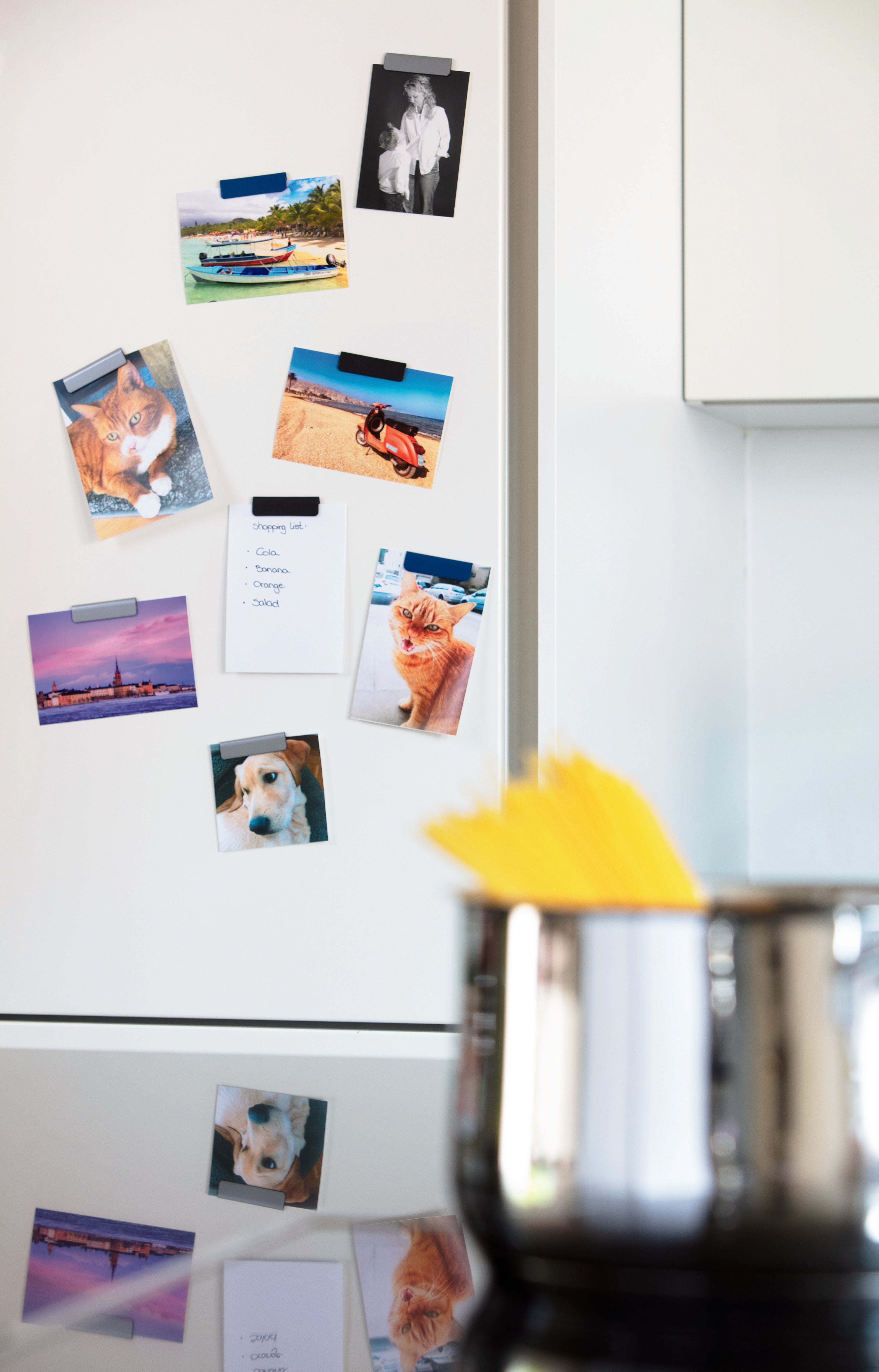 Durable DURAFIX Adhesive Backing Magnetic Notes Clips | 5 Pack | 2.36" | Black