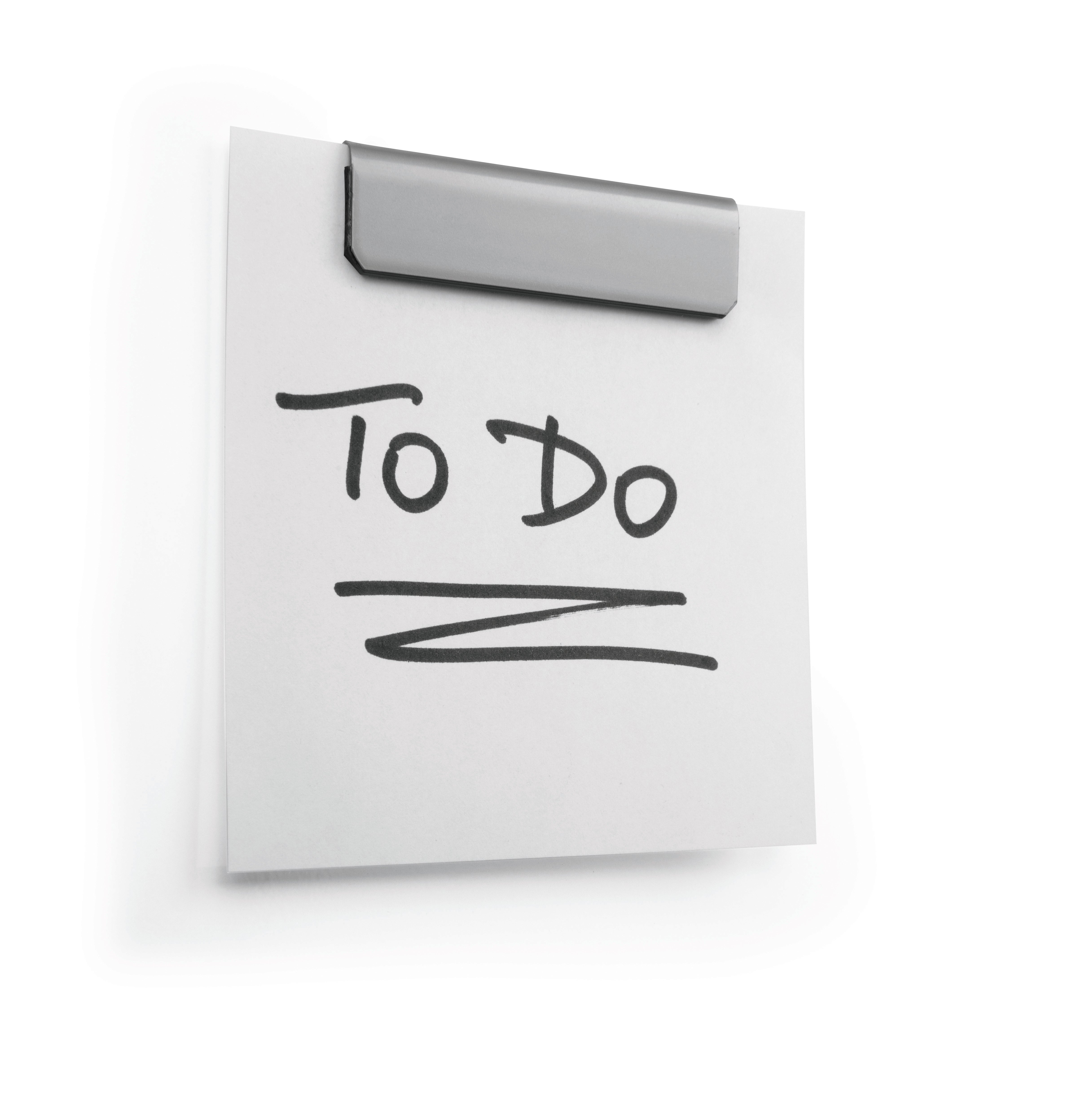 Durable DURAFIX Magnetic Clip with Self-Adhesive Backing | 2.4" | Silver | 5 Pack