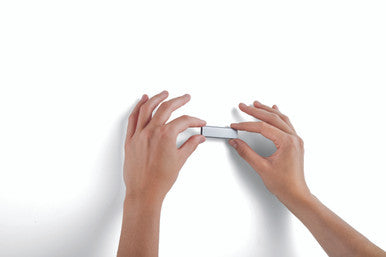 Durable DURAFIX Magnetic Clip with Self-Adhesive Backing | 2.4" | Silver | 5 Pack